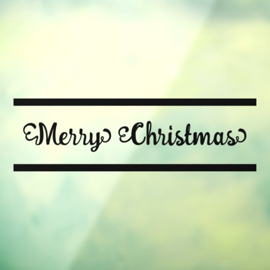 Vrolijk kerstfeest raamsticker (Vel 3)