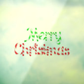 Vrolijk kerstfeest raamsticker (Vel 3)