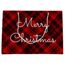 Vrolijk kerstfeest Red Pset Tartan