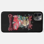 Vrolijk kerstfeest Red Santa Truck Case-Mate iPhone Case (Achterkant (horizontaal))