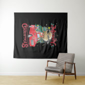 Vrolijk kerstfeest  Red Santa Truck Wandkleed (In Situ (horizontaal))