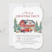 Vrolijk kerstfeest |  "Red Truck Holiday" Kaart (Voorkant)