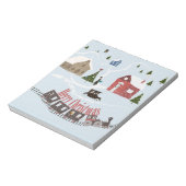 Vrolijk kerstfeest, retro notitieblok (Gedraaid)