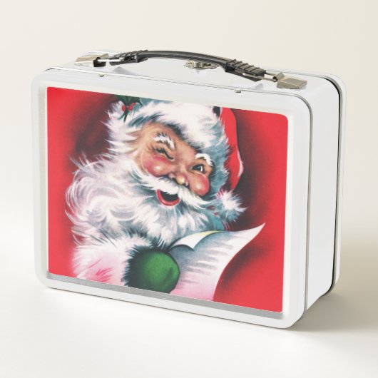 Vrolijk kerstfeest, , retro, Santa claus, happy Sa (Achterkant)