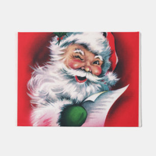 Vrolijk kerstfeest, , retro, Santa claus, happy Sa Deurmat