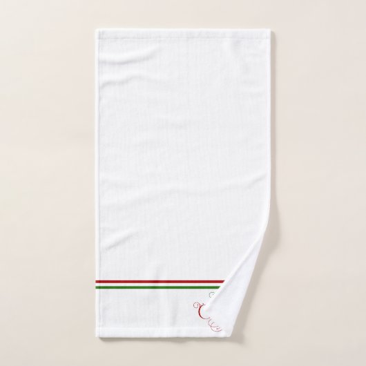 Vrolijk Kerstfeest Retro Typografie Bad Bad Handdoek (Handdoek)