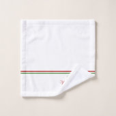 Vrolijk Kerstfeest Retro Typografie Bad Handdoek (Wasdoekje)