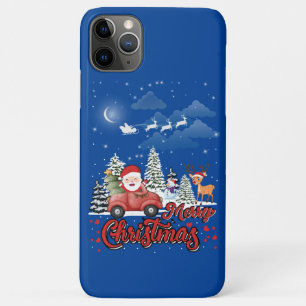 Vrolijk kerstfeest  rode kerstcadeautjes iPhone 11 pro max hoesje