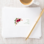 vrolijk kerstfeest | rode typografie etiket (Insitu)