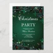 vrolijk kerstfeest | rode typografie kaart (Voorkant / Achterkant)