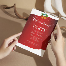 vrolijk kerstfeest | rode typografie kaart