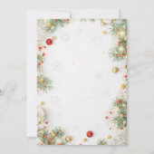 vrolijk kerstfeest | rode typografie kaart (Achterkant)