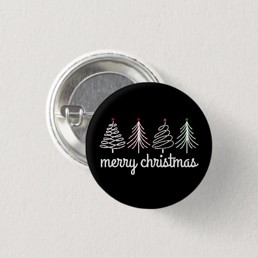 Vrolijk kerstfeest ronde button 3,2 cm (Voorkant /achterkant)
