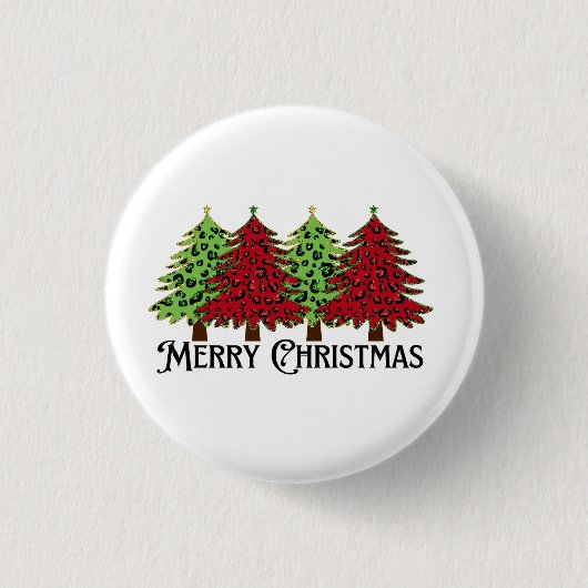 Vrolijk kerstfeest ronde button 3,2 cm (Voorkant)
