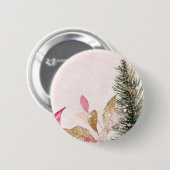 Vrolijk kerstfeest ronde button 5,7 cm (Voorkant /achterkant)