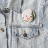 Vrolijk kerstfeest ronde button 5,7 cm (In situ)