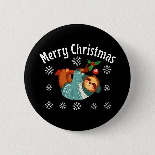 Vrolijk kerstfeest ronde button 5,7 cm (Voorkant)