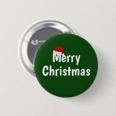 Vrolijk kerstfeest ronde button 5,7 cm (Voorkant /achterkant)