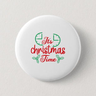Vrolijk kerstfeest ronde button 5,7 cm