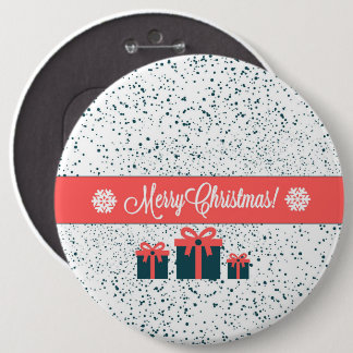 Vrolijk kerstfeest ronde button 6,0 cm