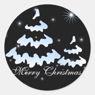 Vrolijk kerstfeest! ronde sticker