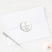Vrolijk kerstfeest ronde sticker (Envelop)