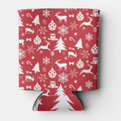 Vrolijk kerstfeest: rood  Collectie Blikjeskoeler (Voorkant)