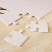 Vrolijk Kerstfeest - Rood en Goud Briefkaart Legpuzzel (Zijkant)