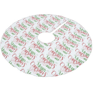 Vrolijk Kerstfeest Rood Groen Feestelijke Retro Ty Kerstboom Rok