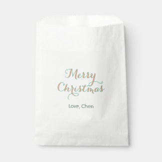 vrolijk kerstfeest rood groen naam liefde stijlvol bedankzakje