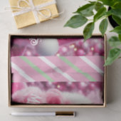 Vrolijk Kerstfeest Roze Bubble Gum | Aangepaste be Tissuepapier (Geschenk)