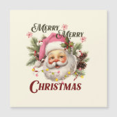 Vrolijk Kerstfeest - Roze Kerstman (Voorkant)