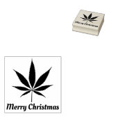 Vrolijk kerstfeest rubberstempel (Gestempeld)