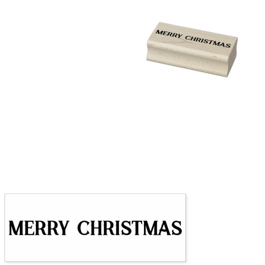 Vrolijk kerstfeest rubberstempel (Gestempeld)