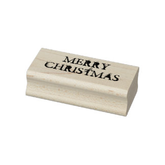 Vrolijk kerstfeest 	rubberstempel