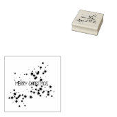 Vrolijk kerstfeest 	rubberstempel (Gestempeld)