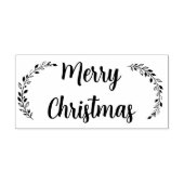 Vrolijk kerstfeest 	rubberstempel (Afrduk)