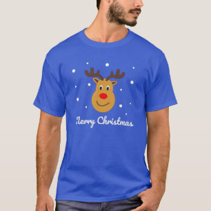 Vrolijk kerstfeest Rudolph Reindeer T-Shirt