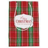 Vrolijk kerstfeest Rustic Holiday Farmhouse Pset Medium Cadeauzakje (Voorkant)