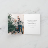 Vrolijk kerstfeest Rustic Pine Needle Greenery Fot Feestdagen Kaart (Binnen)