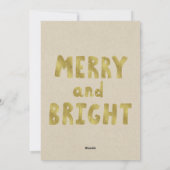 Vrolijk Kerstfeest Rustieke Vakantie Foto Afbeeldi Feestdagenkaart (Achterkant)