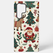 Vrolijk kerstfeest samsung galaxy hoesje (Achterkant)