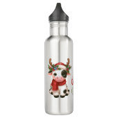 Vrolijk kerstfeest schattige koe waterfles (Links)