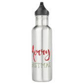 Vrolijk kerstfeest schattige koe waterfles (Rechts)