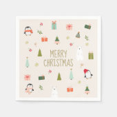 Vrolijk kerstfeest, Schattige Servet (Voorkant)