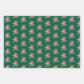 Vrolijk kerstfeest Schattigee warme chocolademelk Inpakpapier Vel (Voorkant 2)