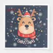 Vrolijk kerstfeest servet (Voorkant)