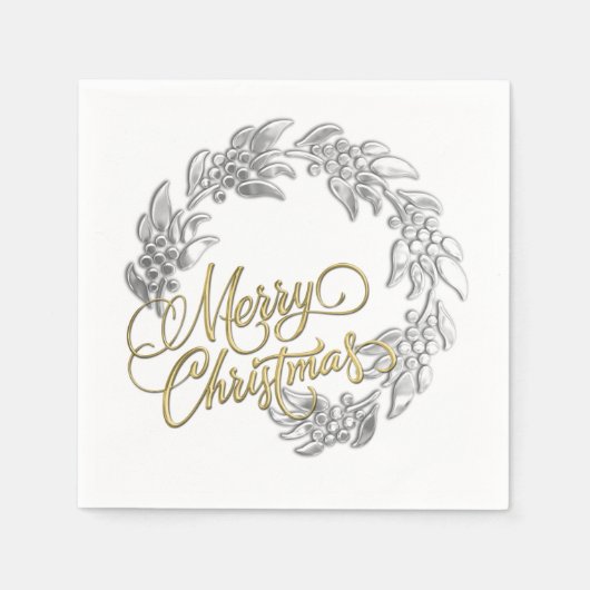 Vrolijk kerstfeest servetten (Voorkant)