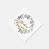 Vrolijk kerstfeest servetten (Hoek)