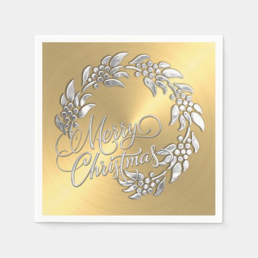 Vrolijk kerstfeest servetten (Voorkant)